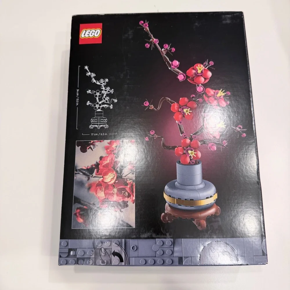 LEGO Botanicals Plum Blossom 10369 Building Set Icons Adult Decor 327 Pcs New